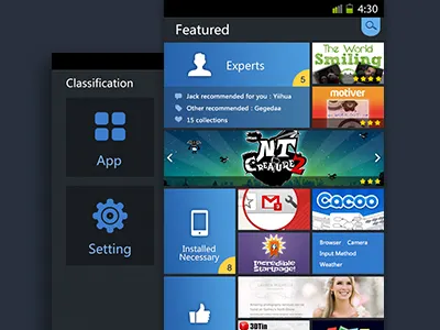 Conceptual Plan for store app concept design store ui