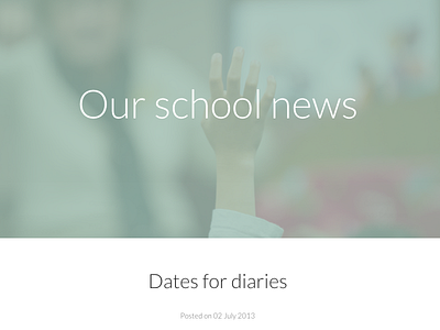 School news css3 html5 joomla lato minimal real pixels