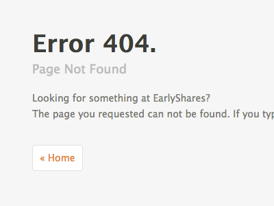 404 Error Page 404 clean crowdfunding error error 404 grey interface minimalism ui user interface ux web design