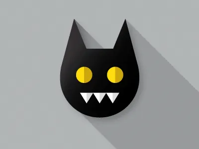 Crockhaus Icon black cat crockhaus icon long shadow