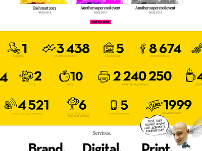 Affectmedia Website section affect company homepage infographics media people team website