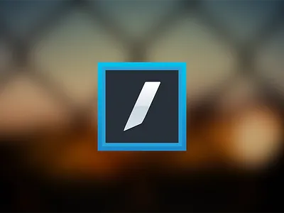 Identity Square Icon blue branding flat icon identity logo simple square