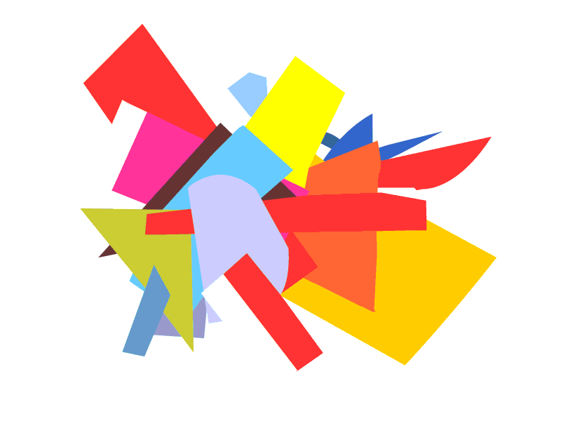 Playing with shapes & colour.