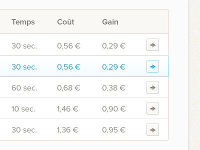 Table clean label maestrooo minimalism state table ui ux webdesign