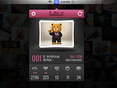 LastShot - Brand new Dribbble client for mac app bucket client comment dribbble innovationbox lastshot like mac osx popular show