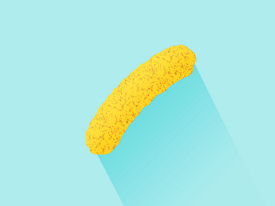 flat design with shadow : curly