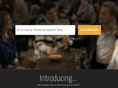 TV Search home input recommend search tv typography