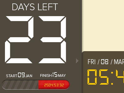Deadline Clock II clock color deadline palette skins timer widgets