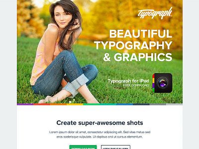 Typograph.co app app website ipad landing landing page website