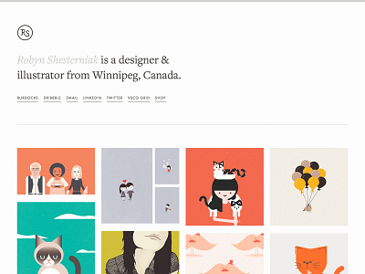 Portfolio Redesign development grid illustration portfolio typography webdesign website