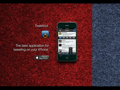 Carpet - iPhone app landing page app carpet iphone landing page
