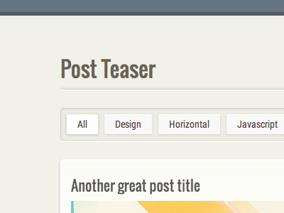 Light Theme filter tags