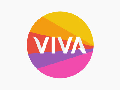 Viva logo flat flat logo viva