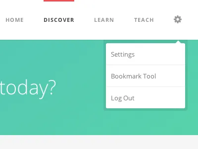 Gibbon navigation dropdown menu navigation