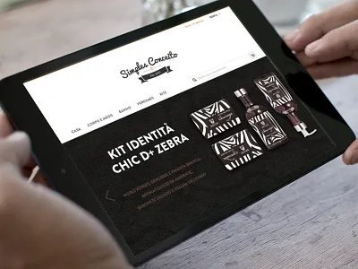 Simples Conceito cart e commerce icons magento products page search store