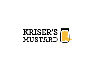 Kriser's Mustard branding logo mustard