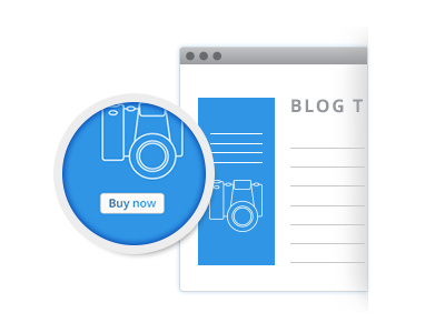 Zoom In ad art browser button buy now camera flat gradient icon line mini browser zoom