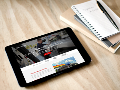 McIntosh Energy Site Mockup design ipad ipad mini mcintosh energy mockup photoshop redesign responsive ui ux web design