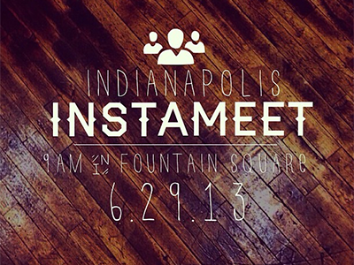 Instameet Invitation #iPhoneOnly design indy instagram iphone photo photography texture typography