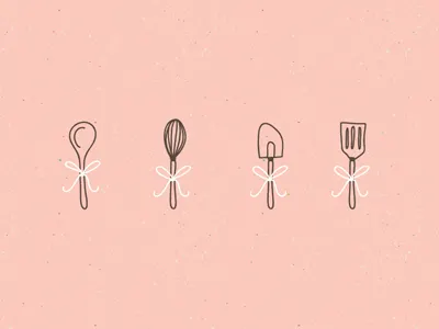 Cherish Sweets - Baking utentils bakery baking branding identity kitchen utensils