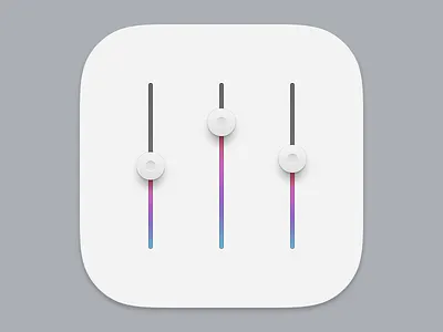 Equalizer Rebound equalizer gradients icon photoshop rebound ui