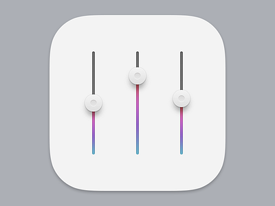 Equalizer Rebound equalizer gradients icon photoshop rebound ui