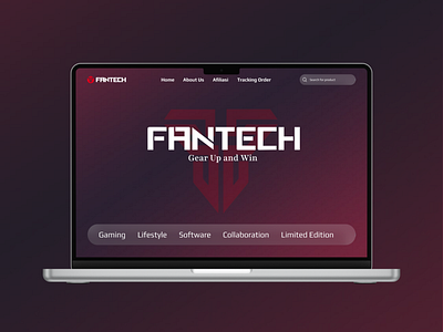 Re-design Website Fantech design fantech landing page redesign website ui uiux ux website website app