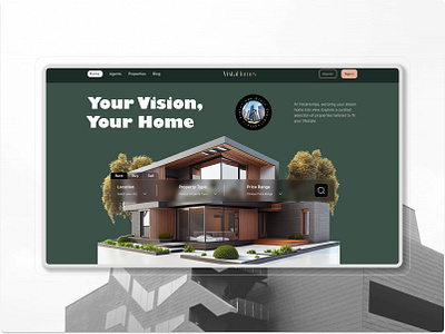 The Website for the Real Estate Company agent building business design home house investment production property real estate ui uiux ux web web design website