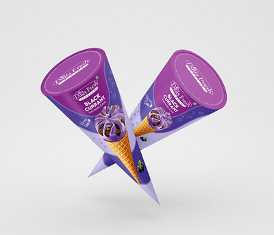 Ice Cream Cone Design box design brand design branding cone design cone packaging ice cream cone design ice cream cone packaging ice cream packaging ice cream pouch design label design logo design pouch design