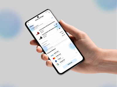 Check Out Page Application with Payment app checkout e commerce e commerce app mobile app page ui uiux ux