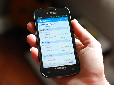 Health Feed data visualization health ui mobile web interface tracker