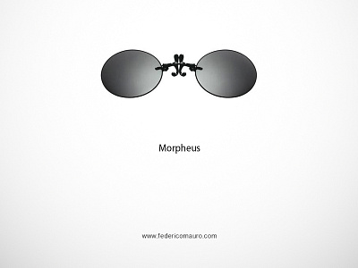 Morpheus celebrities cinema design famous eyeglasses federico mauro icon minimalist morpheus movie the matrix