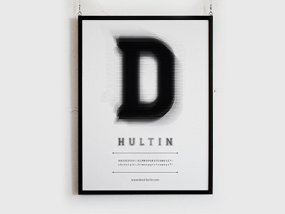 D Hultin Typeface d david hultin logo type typography