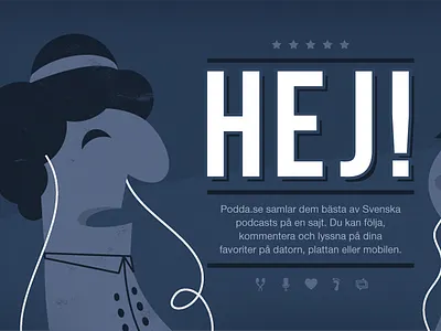 Listen to podcast II flora illustration podcast podda.se