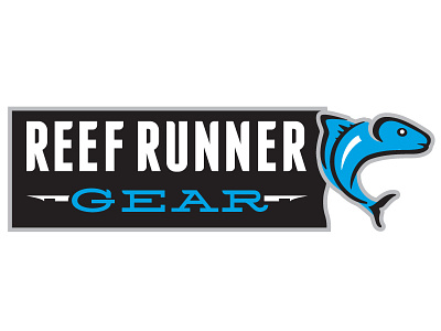 Reef Runner Gear aqua black blue fish gear grey reef sport typography water