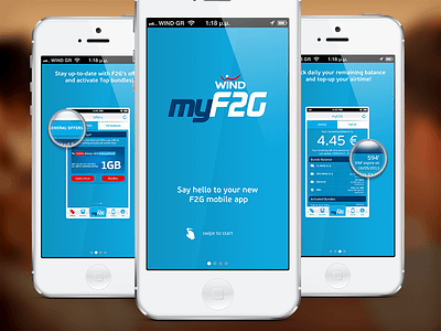 Wind F2G Walkthroughs detail iphone mobile operator telecom transparency ui ux walkthrough