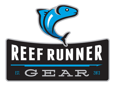 Reef Runner Gear aqua black blue fish gear grey reef sport typography water