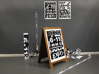 Eind Expo 2013 academie minerva bw dennis de vries eind expo finish flyer joost bos pattern poster subform tape