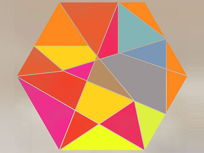 Geo Design color for fun geometry illustration