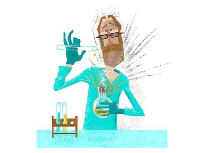 Error 404 404 chemistry experiment illustration lab