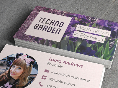 Techno Garden Cards business cards print