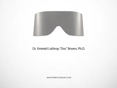 Doc back to the future celebrieties doc eyewear famous eyeglasses federico mauro icon iconic minimalist