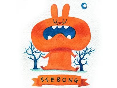 AAAAAAAAAAAAAAAAAAAAAAAAAAAH!!!!!!!!!! illustration ssebong watercolor
