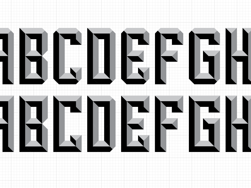 Erryday I’m Bevelin’ bevel chisel font typeface typography