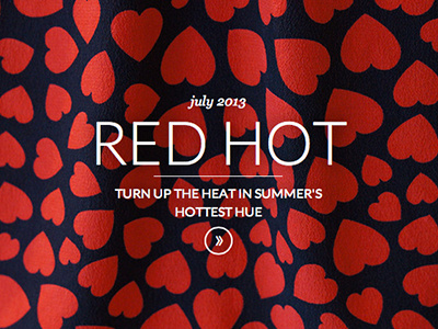 Red Hot banner blog typography ui