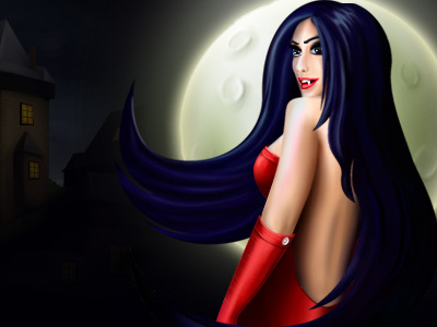 Vampire character game icon logo night promo vampire