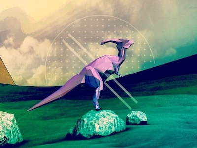 Parasaurolophus 3d c4d dino dinosaur jurassic lighting low poly mextures parasaurolophus poly texturing