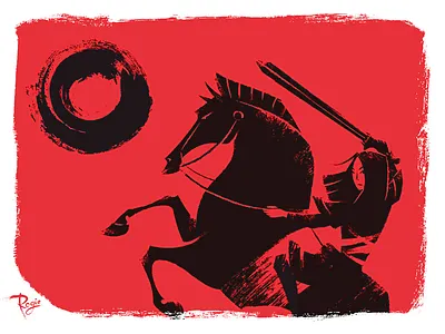 For Honor! art asian brush fa mulan