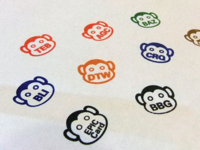 Monkey Stamps aviation monkeys stamps trade show