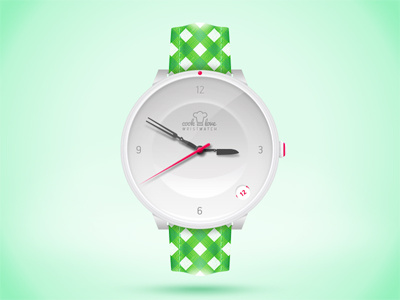 Wristwatch for lovers of cooking cook debut practice watches wristwatch